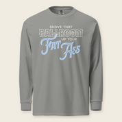 Shove That Ballroom Long Sleeve Tee in Grey