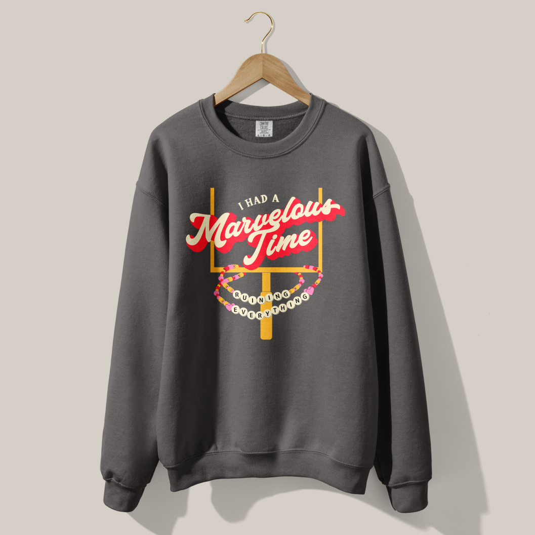 Kansas City Marvelous Time Lightweight Crewneck in Pepper