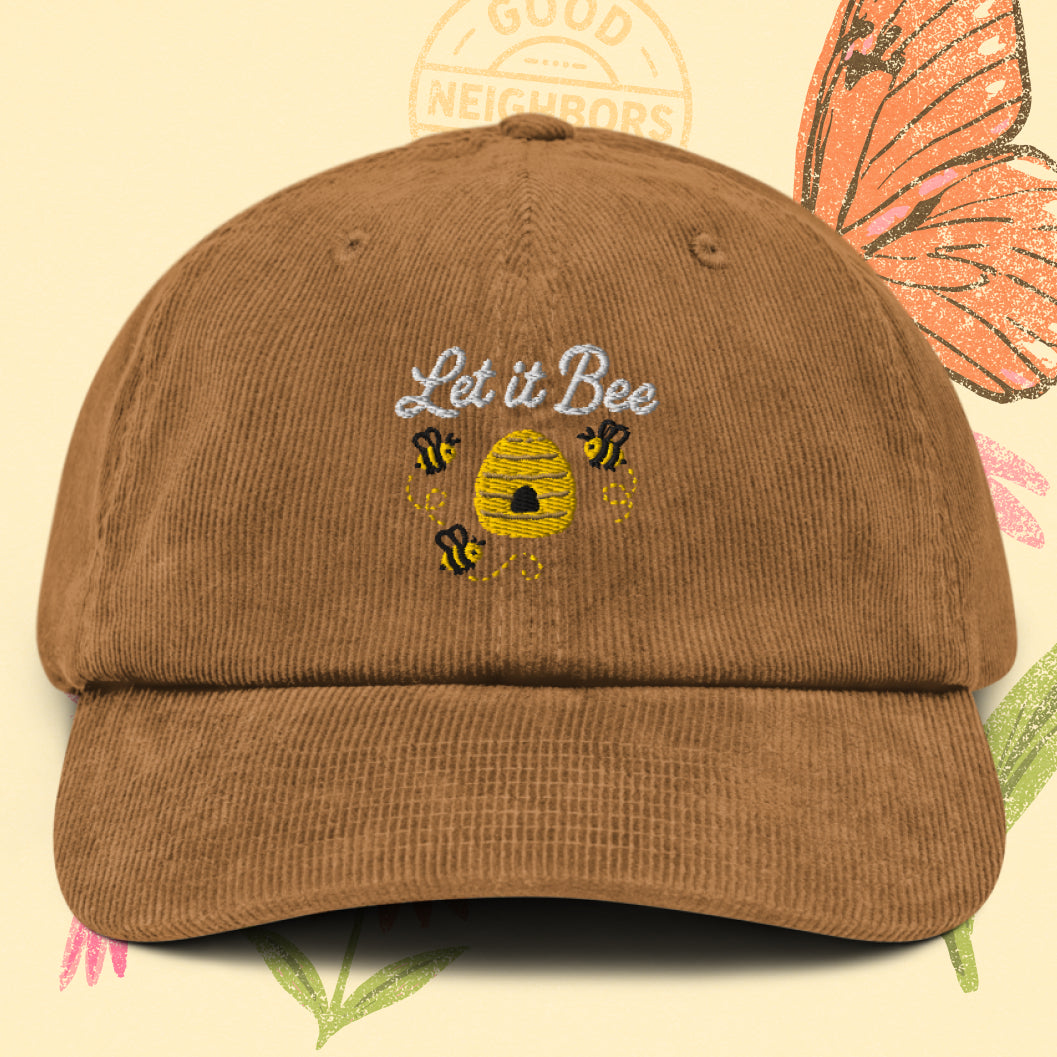 Let It Bee Corduroy Hat