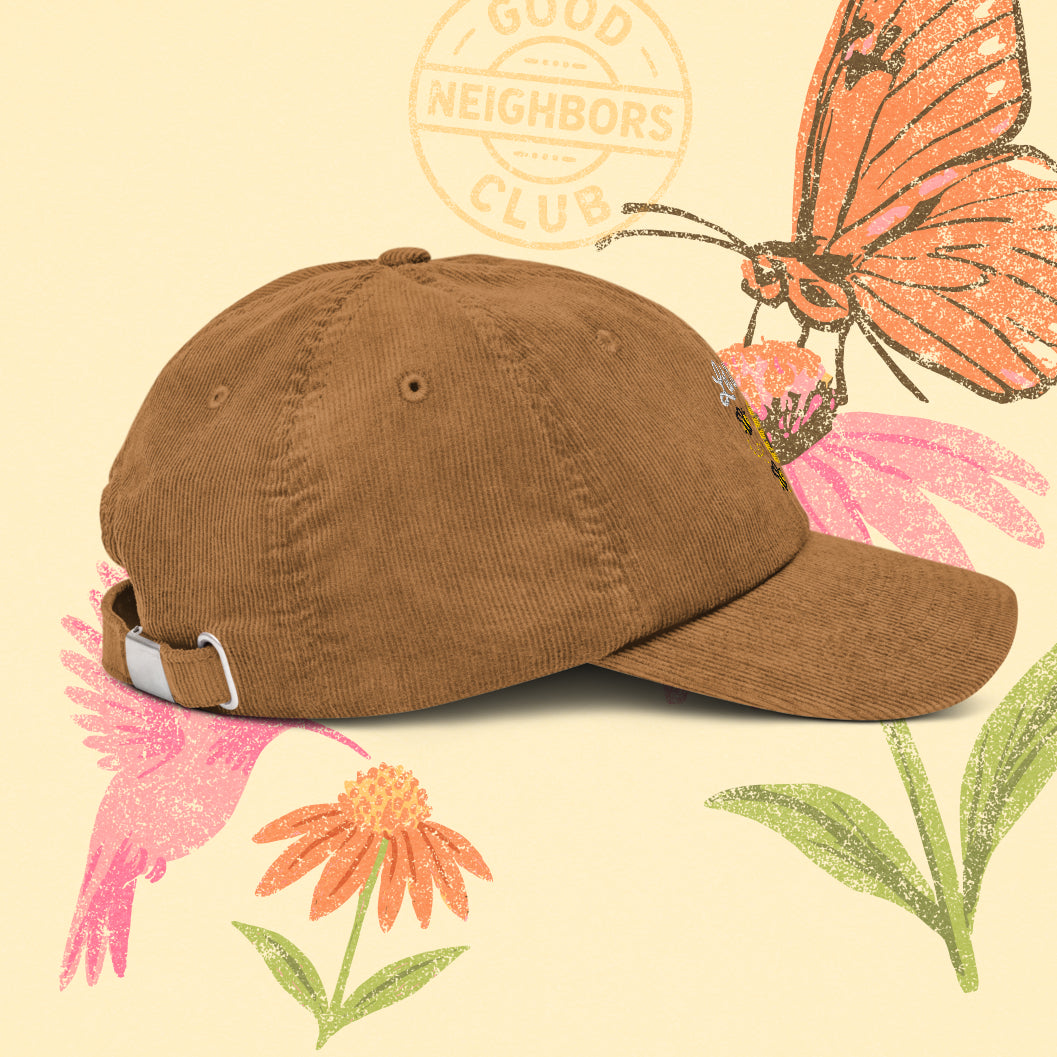 Let It Bee Corduroy Hat