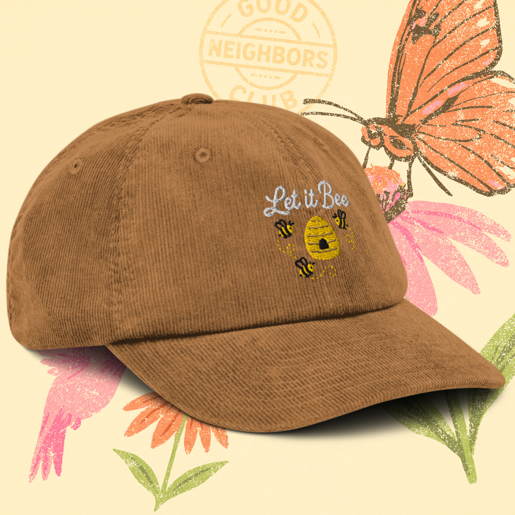 Let It Bee Corduroy Hat