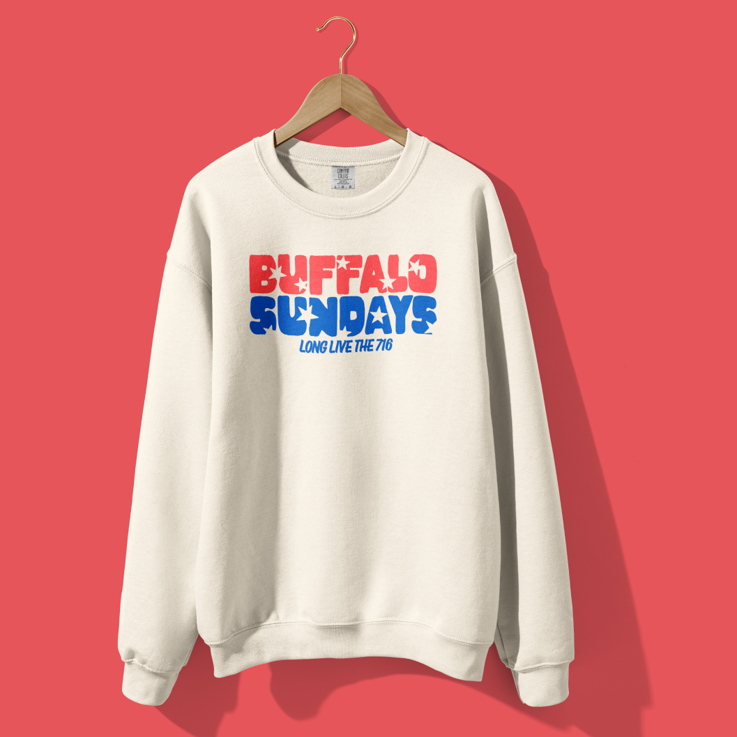 Buffalo Sundays Crewneck in White