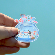 Boy Aquarium Reflective Sticker