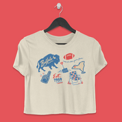 Buffalo Forever Boxy Tee in Ivory