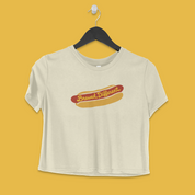 Brewed Different Hot Dog Boxy Tee in Ivory