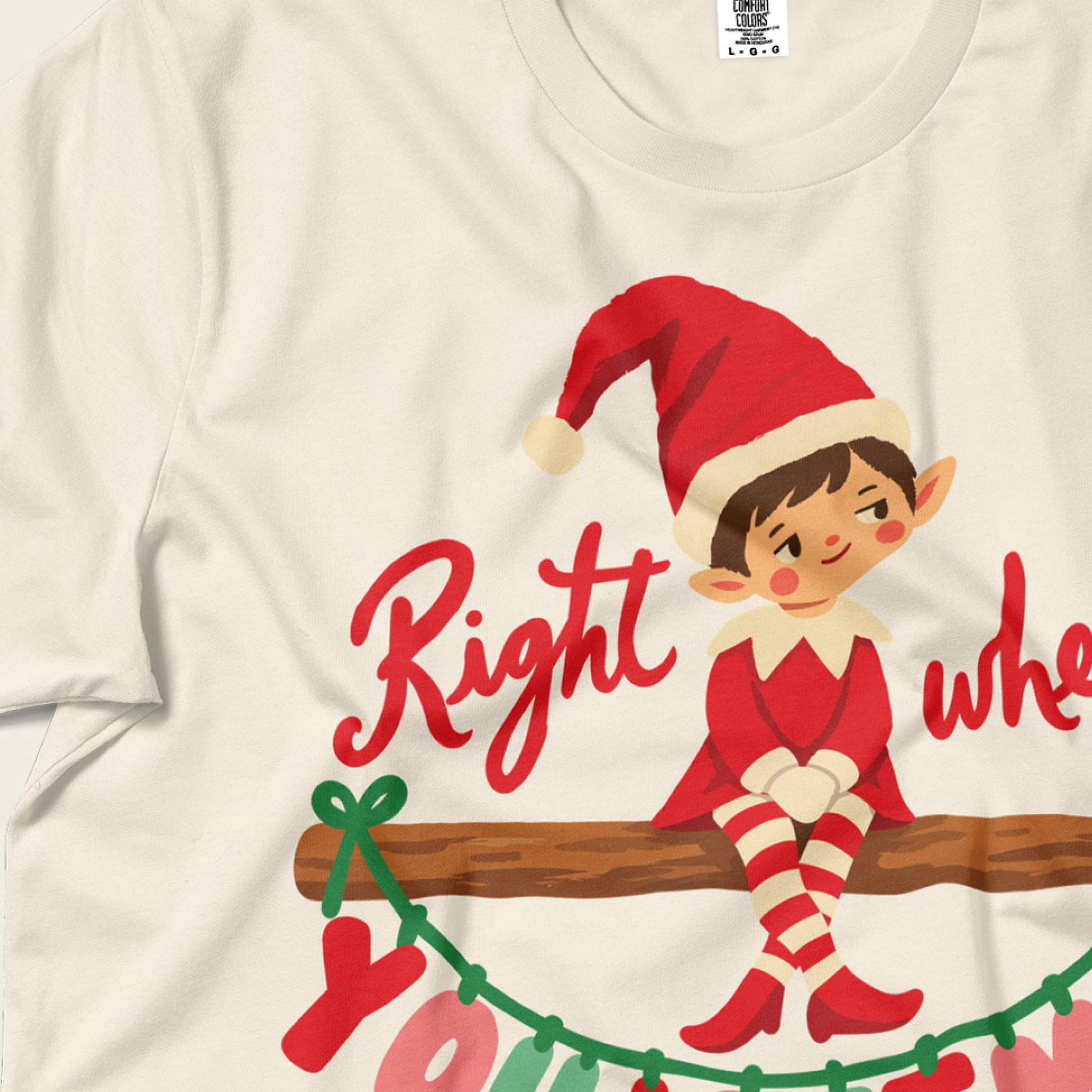 Right Where You Left Me Tee close-up