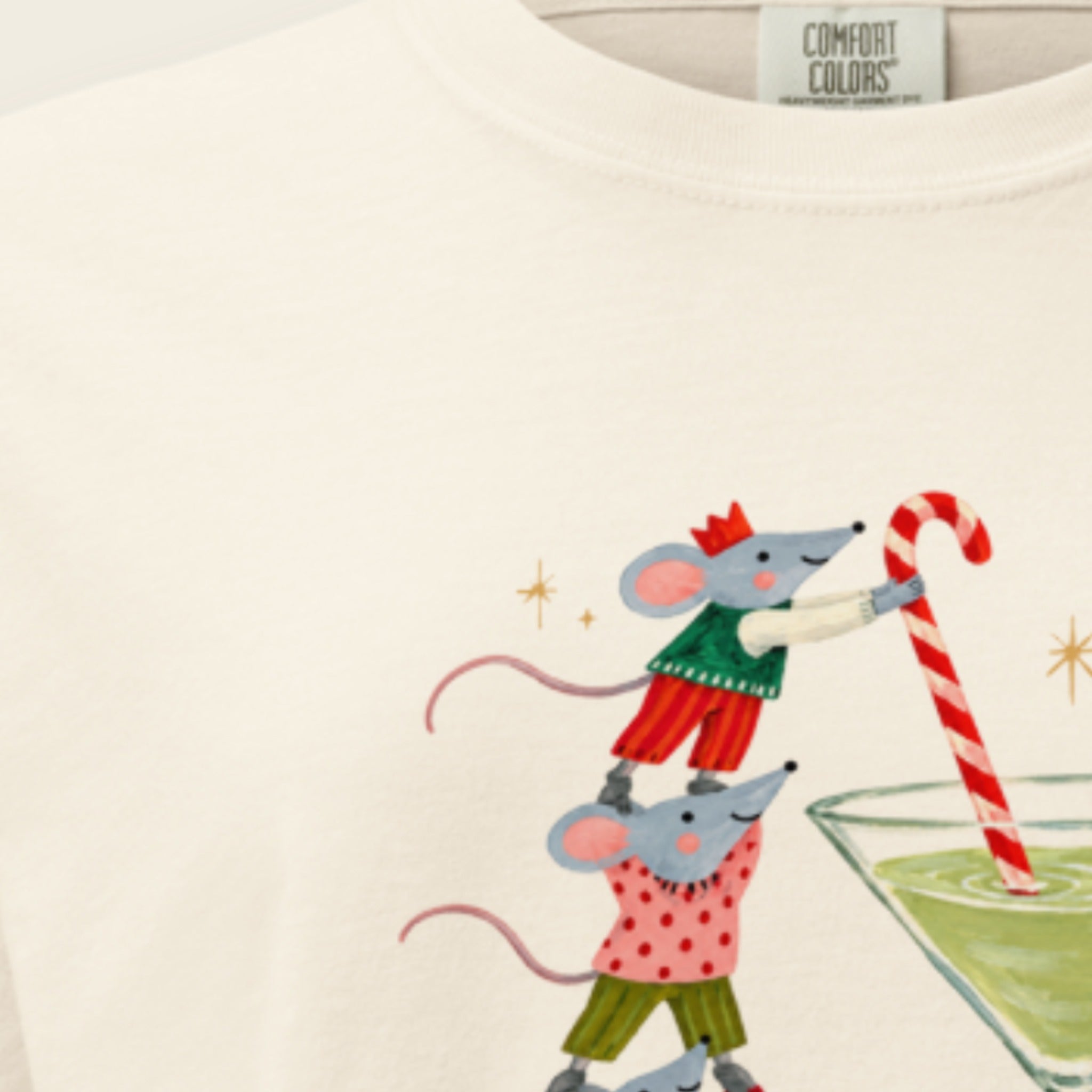 A Creature Was Stirring Boxy Tee close-up