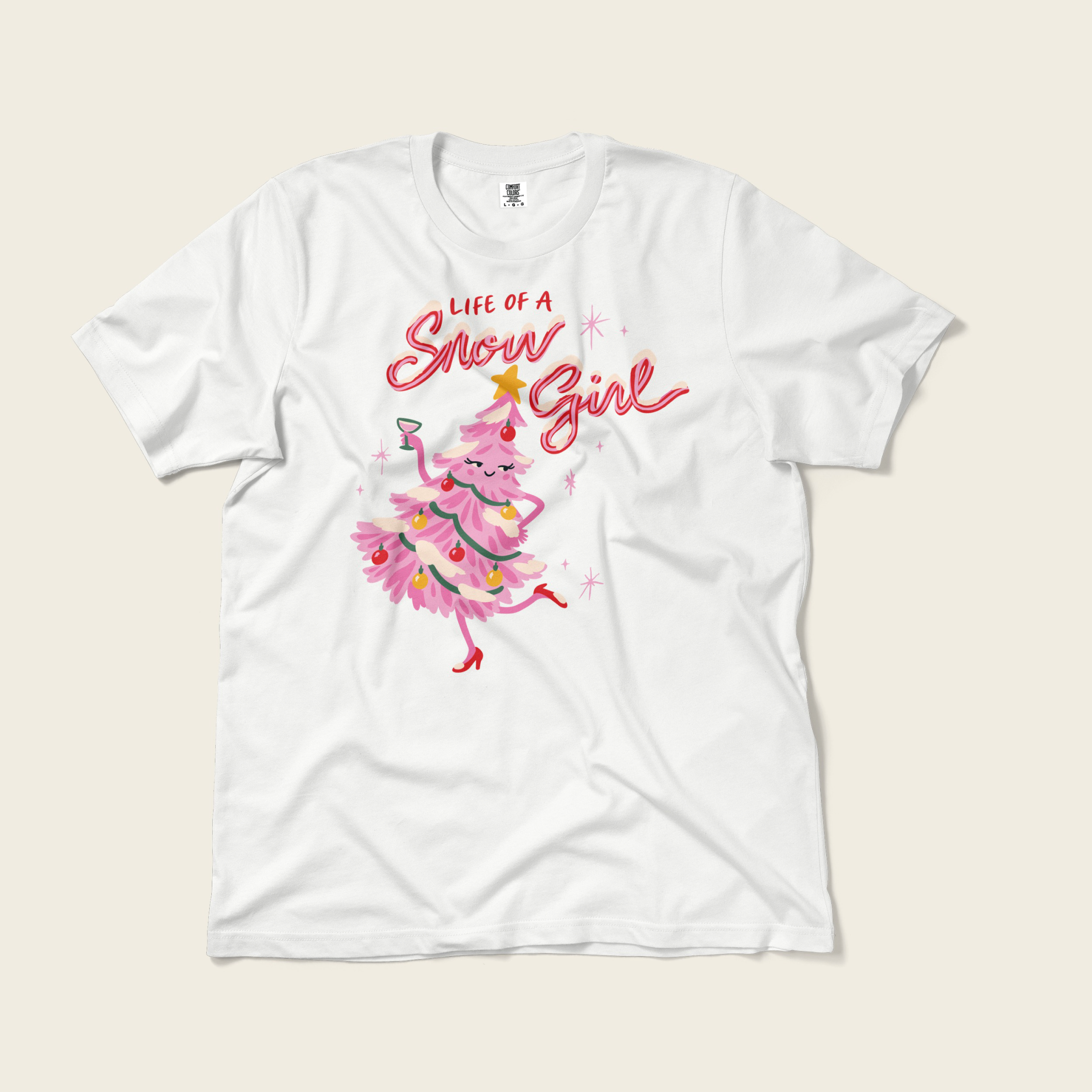 Life of a Snow Girl Tee in White