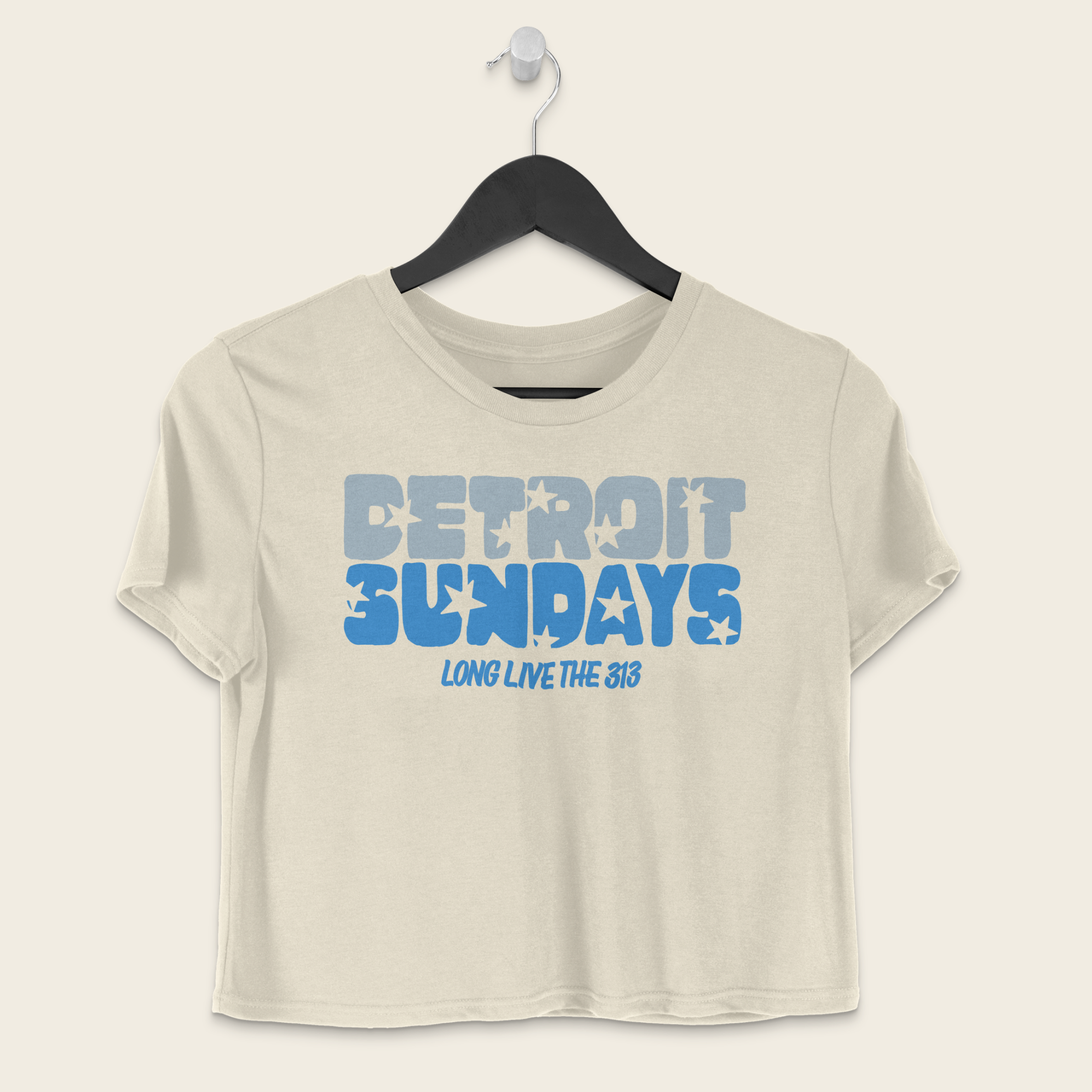 Detroit Sundays Boxy Tee in Ivory
