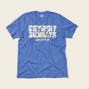 Detroit Sundays Tee in Flo Blue