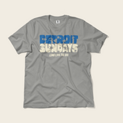 Detroit Sundays Tee in Grey