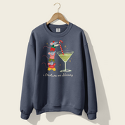 A Creature Was Stirring Crewneck in Denim