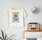 Sunflower Fields Forever Comfort Colors Crop Top