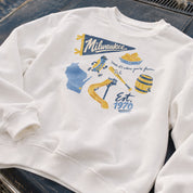 Milwaukee Forever Crewneck in White