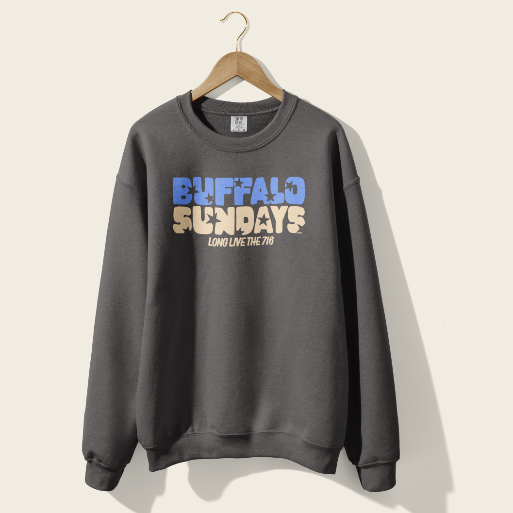 Buffalo Sundays Crewneck in Pepper