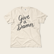 Give a Damn Tee in Ivory