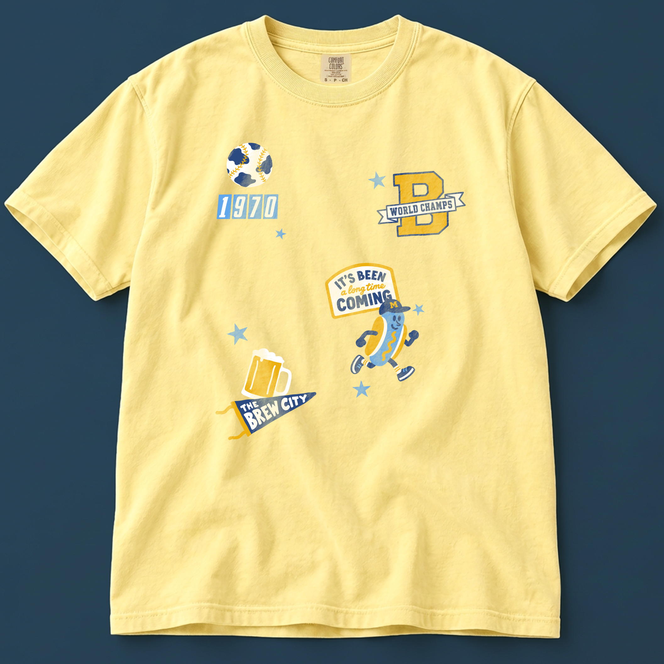 Long Live Milwaukee Tee in Butter, front