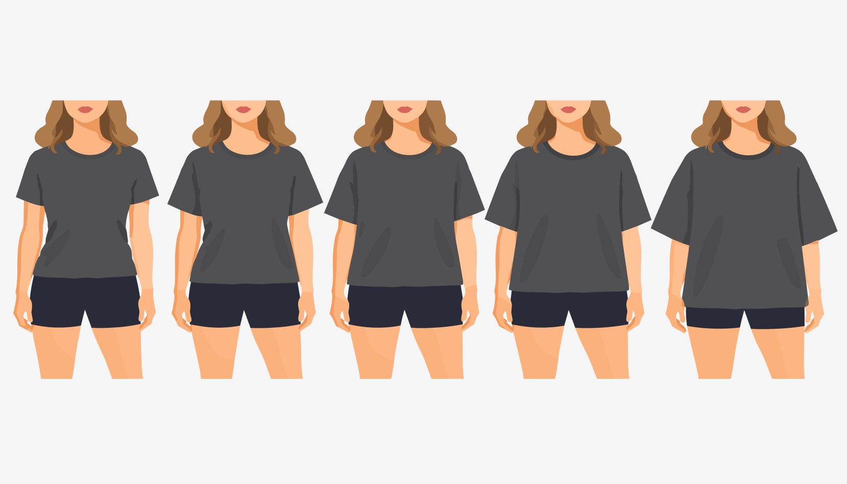How it fits from S to 2XL