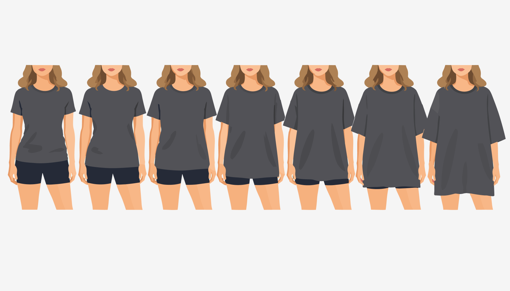 How it fits from S to 4XL