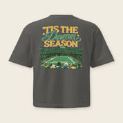 ’Tis the Damn Season Green Bay Boxy Tee in Pepper, back