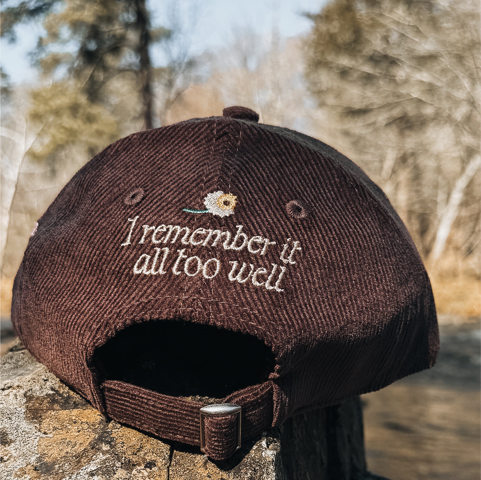 Floral Acoustic Piano Corduroy Dad Hat