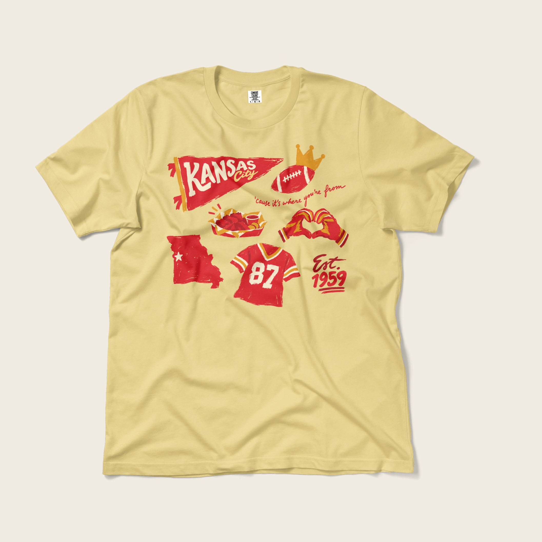 Kansas City Forever Tee in Butter