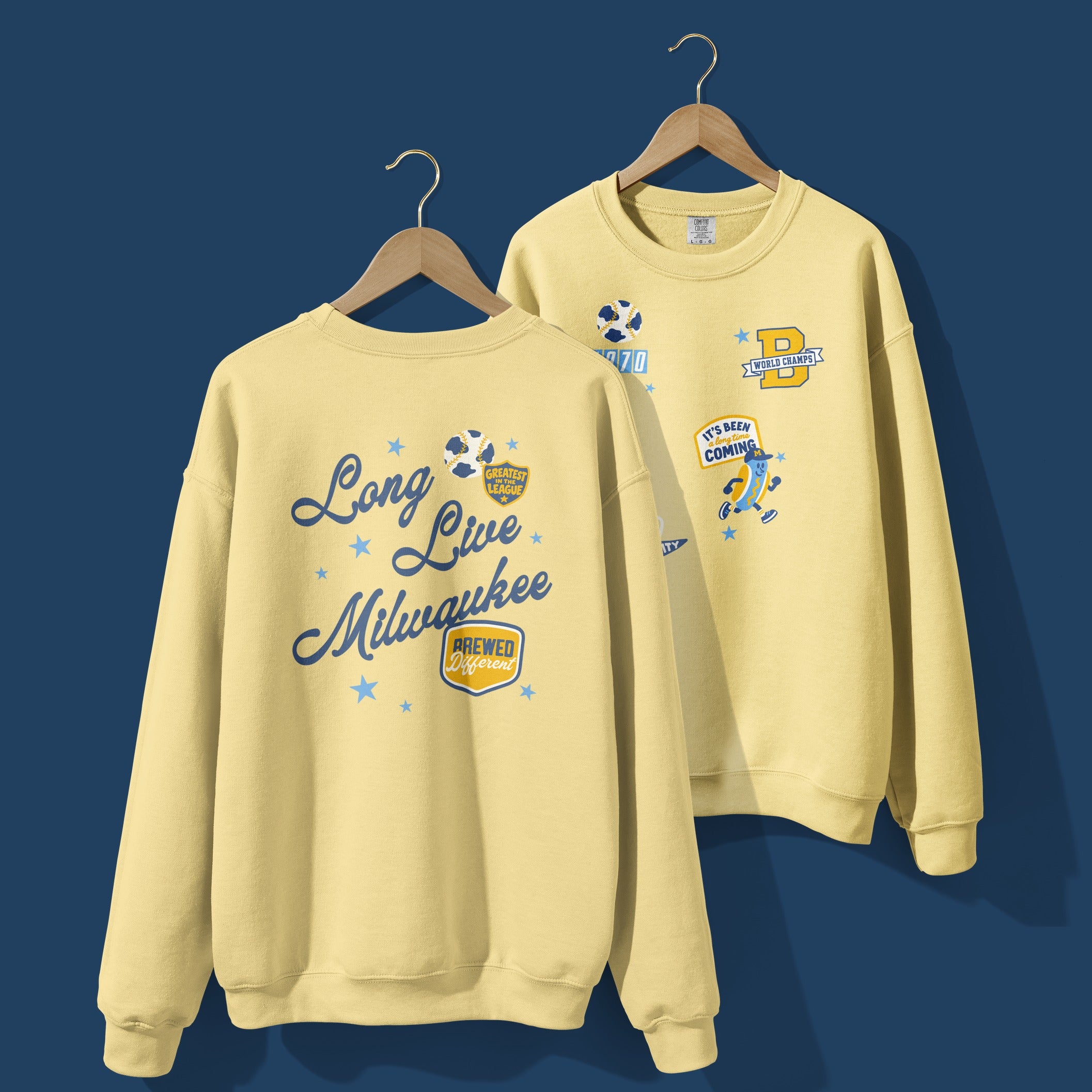 Long Live Milwaukee Crewneck in Butter