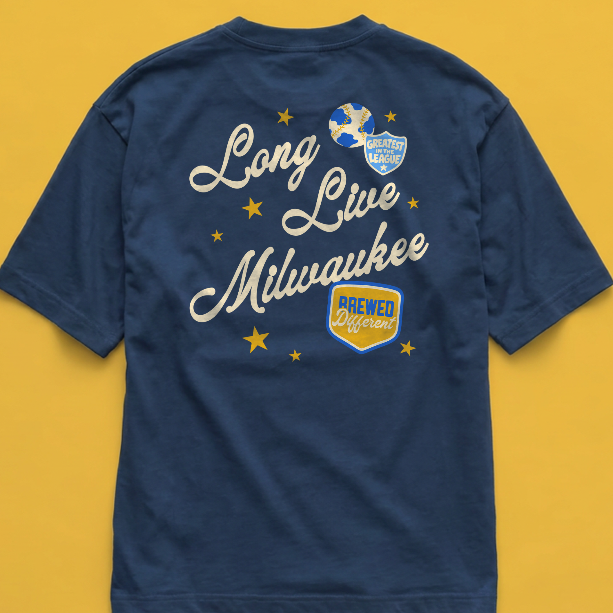 Long Live Milwaukee Tee in True Navy