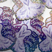 Pile of Shake Shake Shake holographic stickers