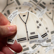 You Drew Stars cardigan sticker in hand