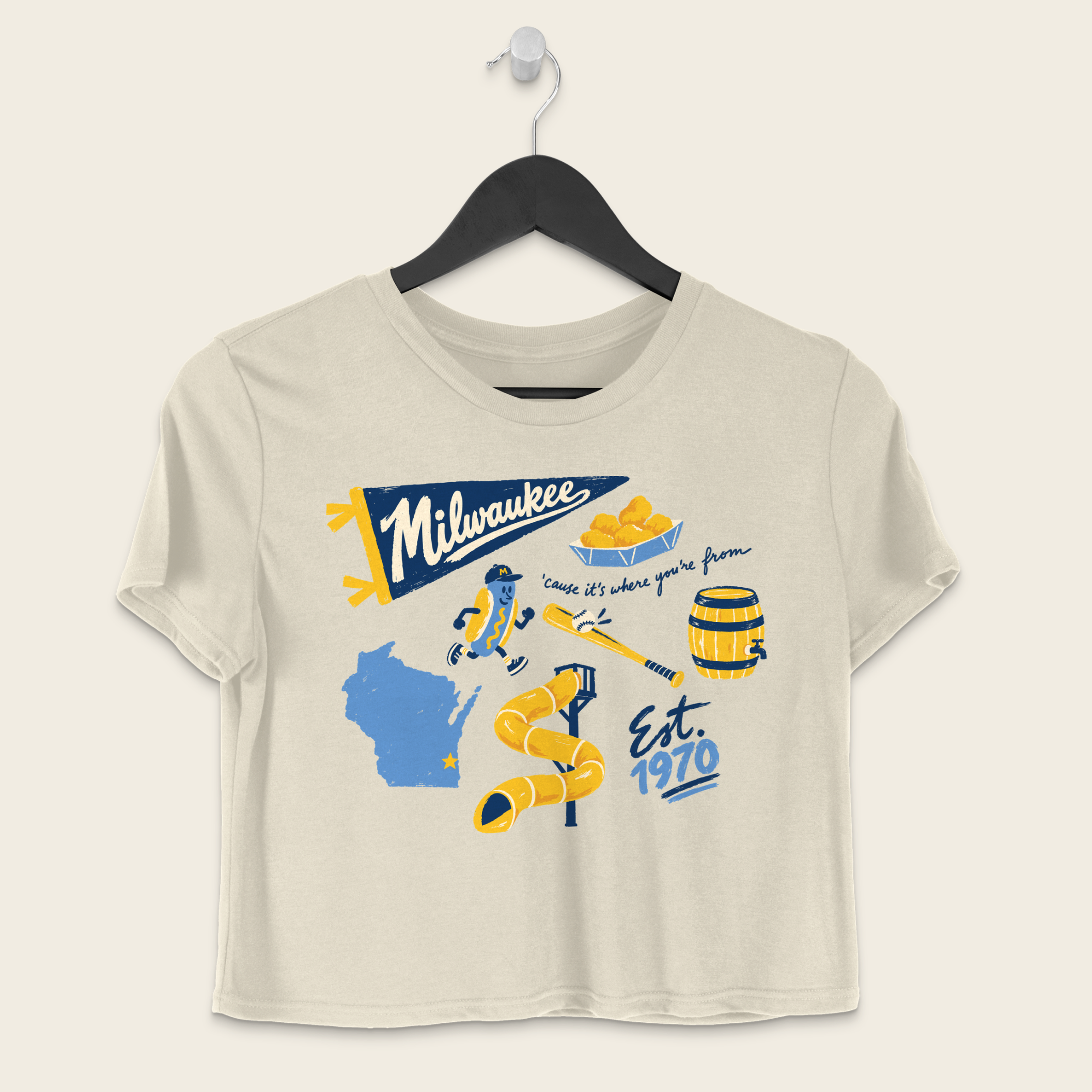Milwaukee Forever Boxy Tee in Ivory