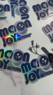Artemis Moon Joy Holographic Sticker