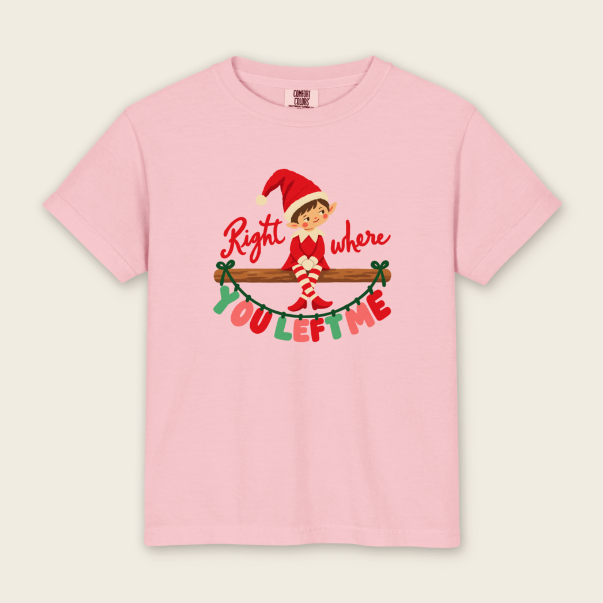 Kid's Right Where You Left Me Tee in Blossom
