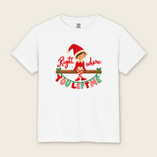 Kid's Right Where You Left Me Tee in White