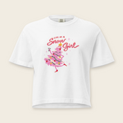 Life of a Snow Girl Boxy Tee in White