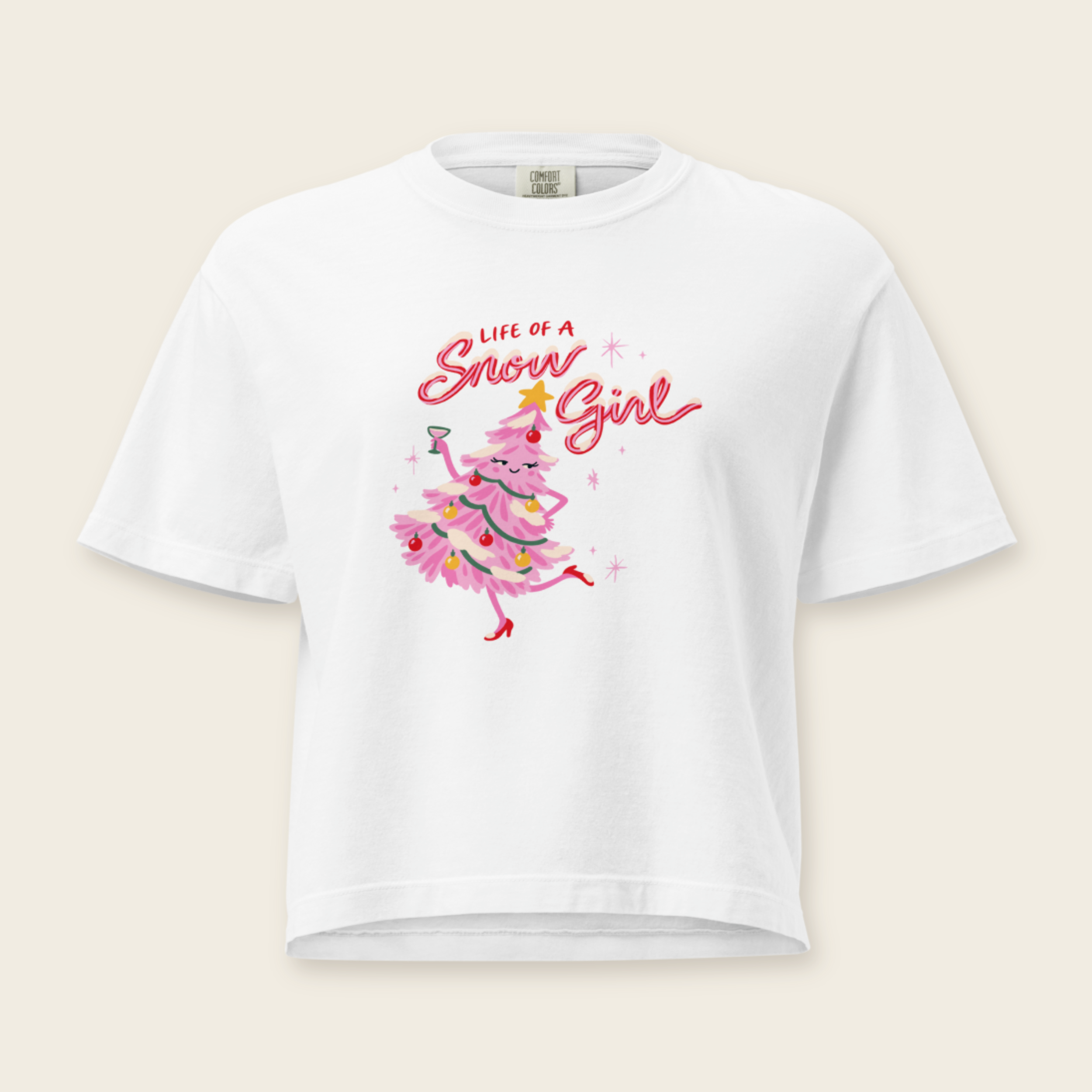 Life of a Snow Girl Boxy Tee in White