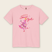 Kid's Life of a Snow Girl Tee in Blossom