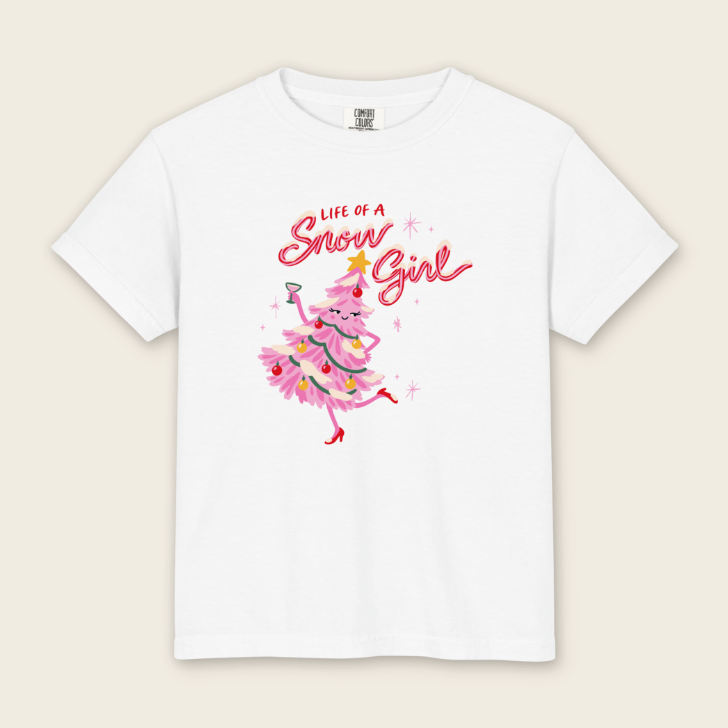 Kid's Life of a Snow Girl Tee in White