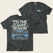 ’Tis the Damn Season Detroit Stadium Tee in Graphite