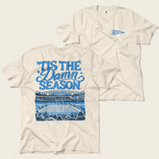 ’Tis the Damn Season Detroit Stadium Tee in Ivory