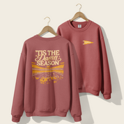 ’Tis the Damn Season Kansas City Stadium Crewneck in Crimson