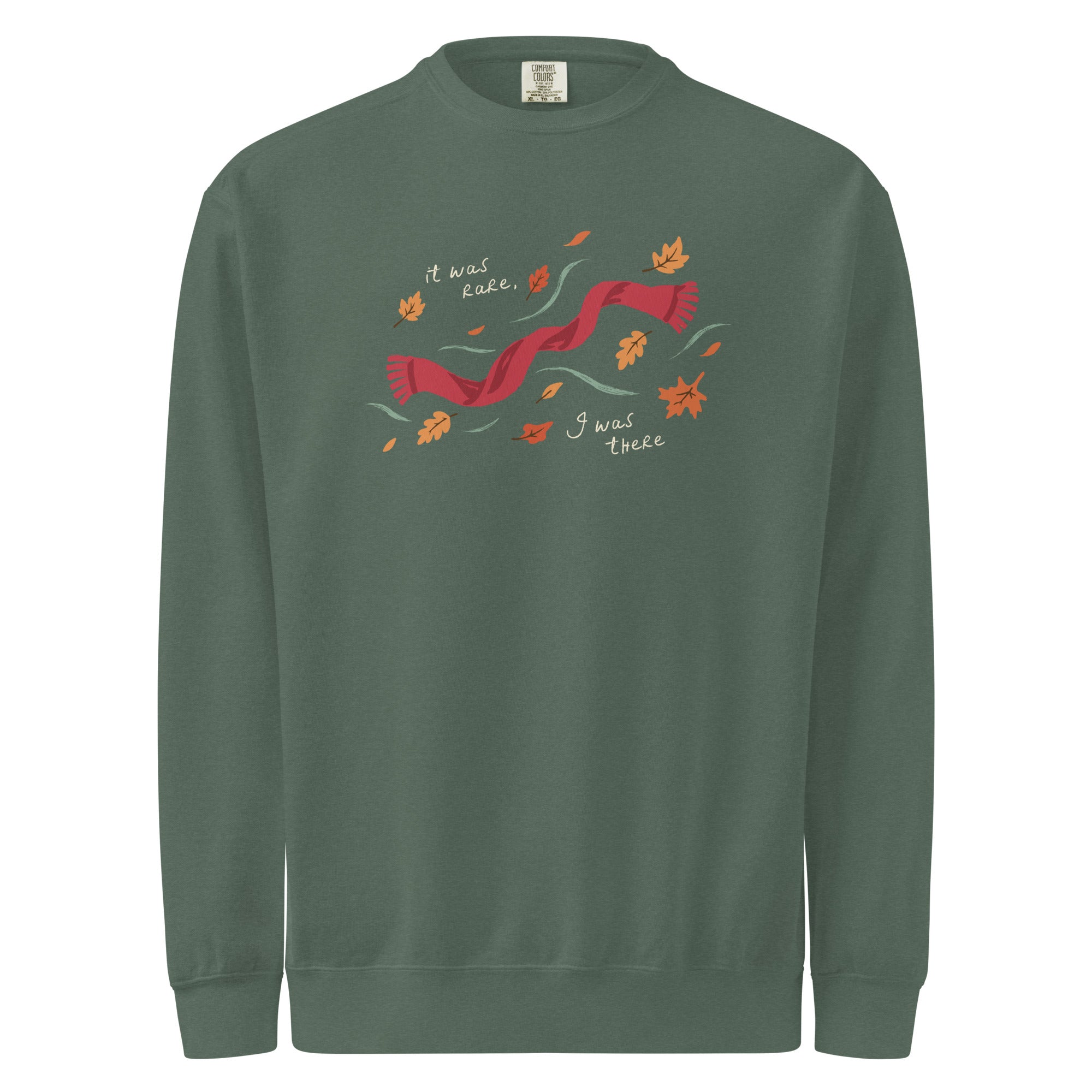 It Was Rare, I Was There Crewneck in Blue Spruce