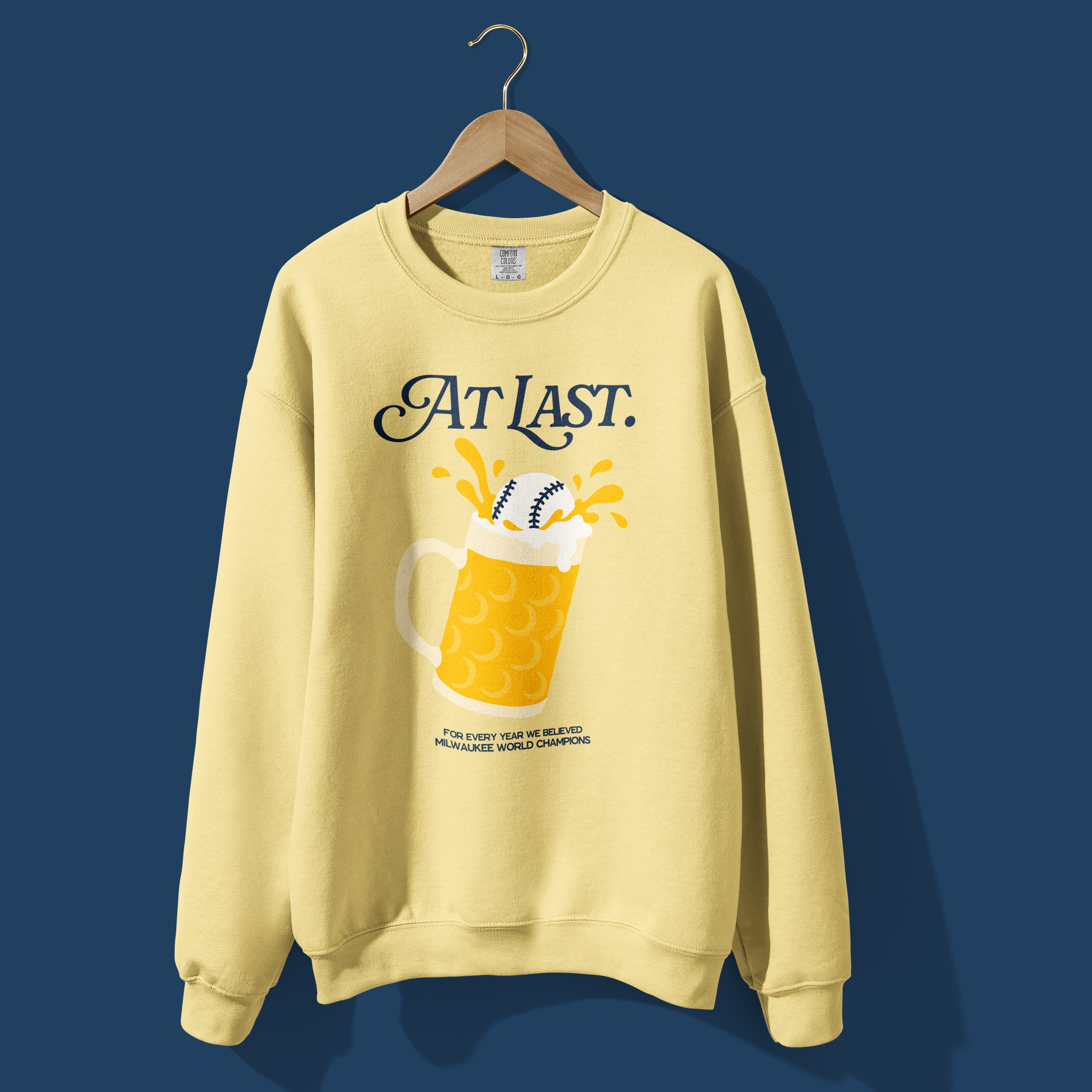 Milwaukee World Champs Crewneck in Butter