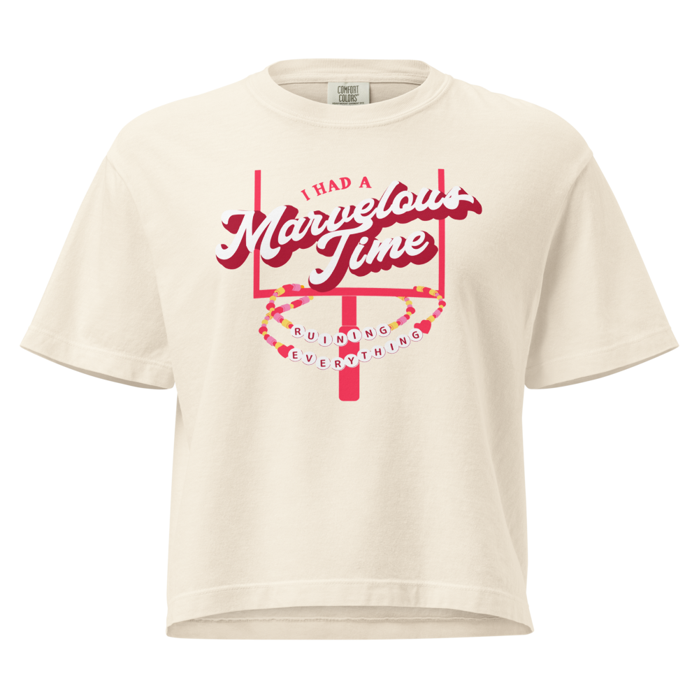 Kansas City Marvelous Time Crop Top - Ivory