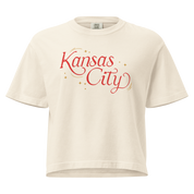 Kansas City 'Tis the Damn Season Crop Top - Ivory front