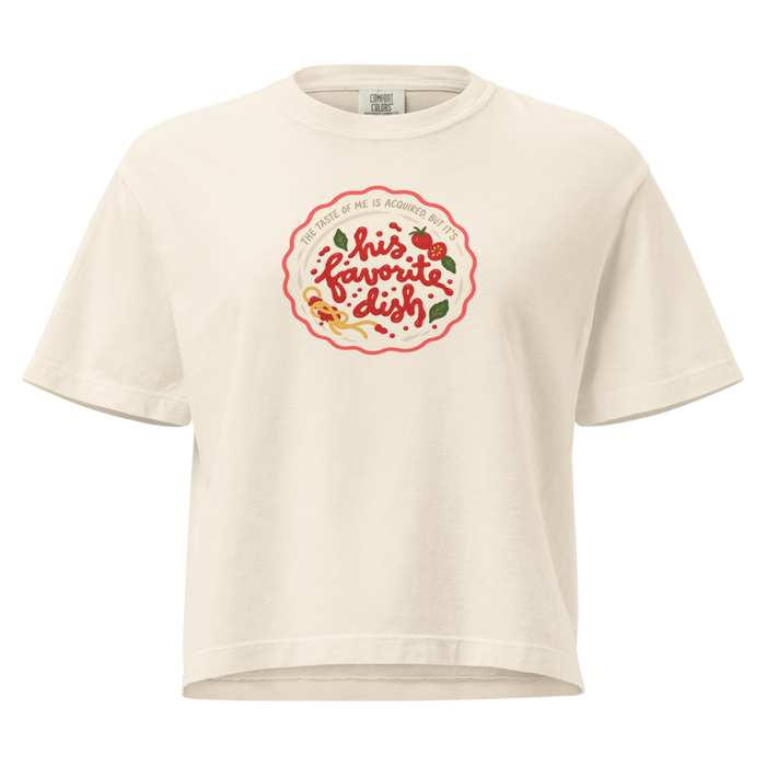 His Favorite Dish Crop Top