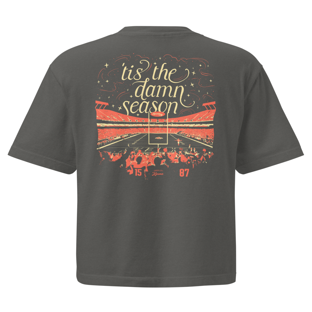 Kansas City 'Tis the Damn Season Crop Top - Pepper back