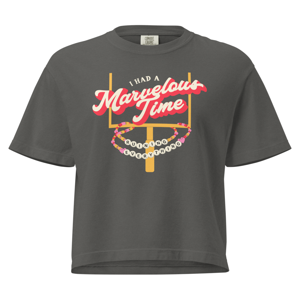 Kansas City Marvelous Time Crop Top - Pepper