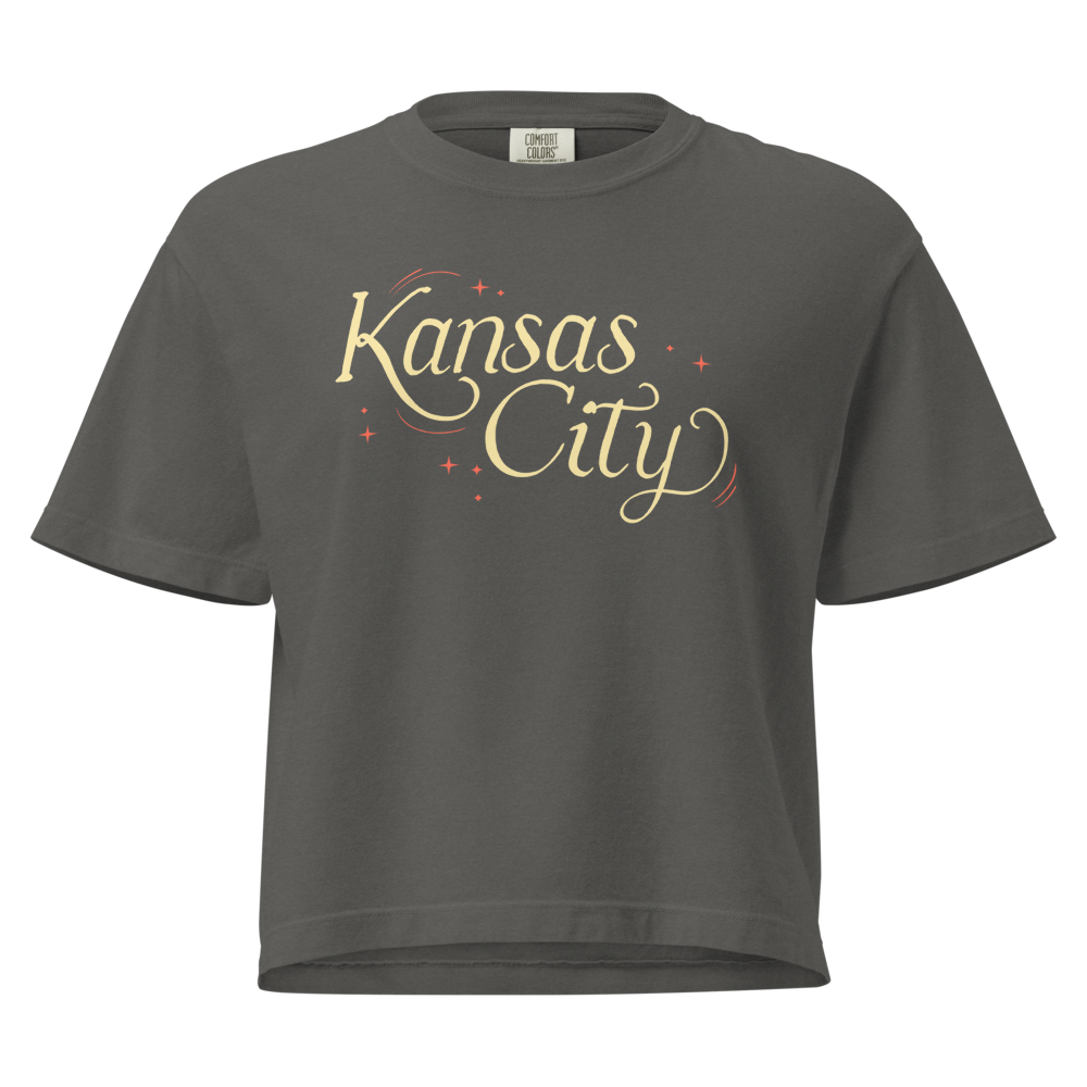 Kansas City 'Tis the Damn Season Crop Top - Pepper front