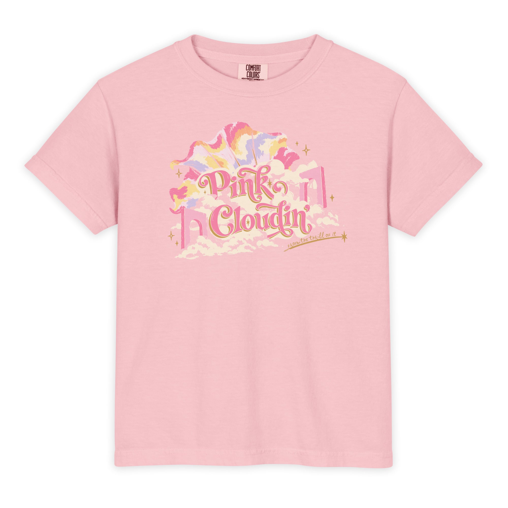 Kid's Pink Cloudin' Tee in Blossom